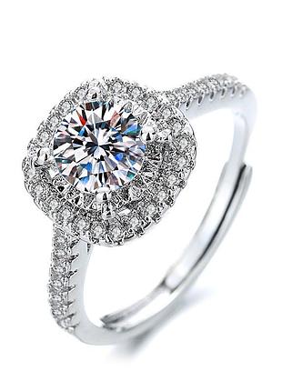Серебряное кольцо с фианитами