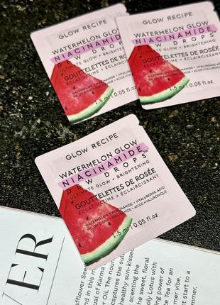 Пробник сироватка для сяйва шкіри glow recipe watermelon glow niacinamide dew drops