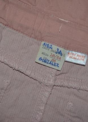 1 - 2 года 92 см обалденный нежный сарафан для модницы микро вельвет пудра зара zara6 фото