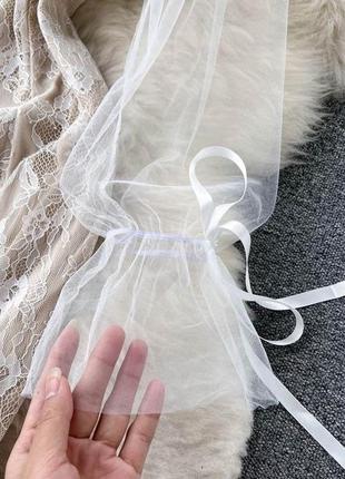 Романтическое белое бежевое кружевное мини-платье с чашечками элегантное нежное платье лето тренд 204 фото