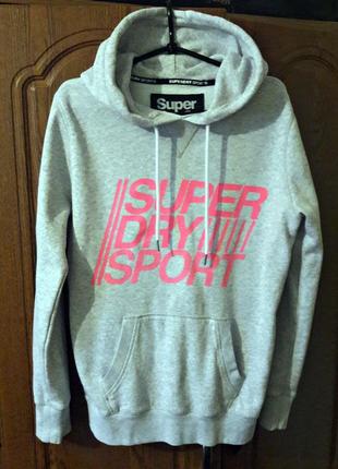 Толстовка худи теплая superdry