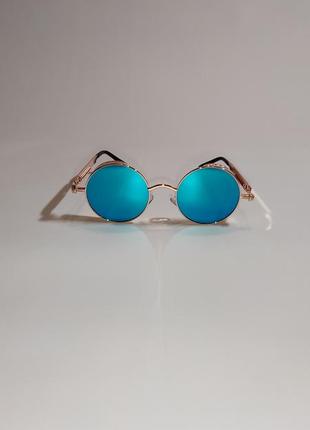 👓👓 круглі металеві сонцезахисні окуляри 👓👓3 фото