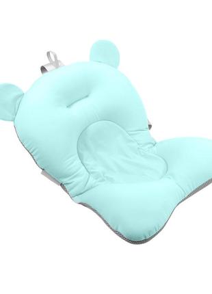 Матрасик-коврик для ребенка в ванночку bestbaby 330 blue с креплениями1 фото