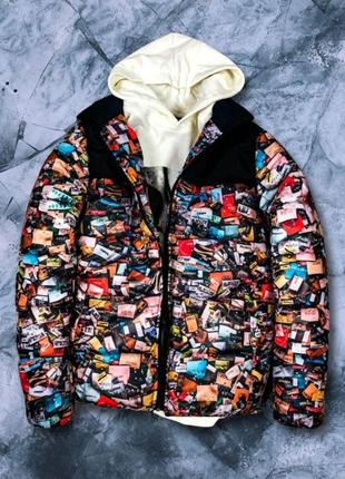 Куртка мужская зимняя classic style multiimages print