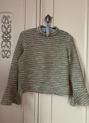 Крутой вязаный свитер /🍂свитшот🍁 в стиле шанель🌹 с воротом zara