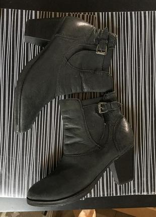 Кожаные ботильены размер 40