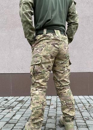 Тактичні штани з наколінниками  мультикам піксель s-4xl розмір3 фото