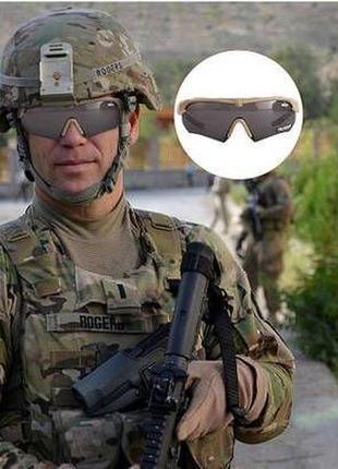 Очки тактические daisy x10-x, очки для военных,койот, с поляризацией, увеличена толщина линз2 фото