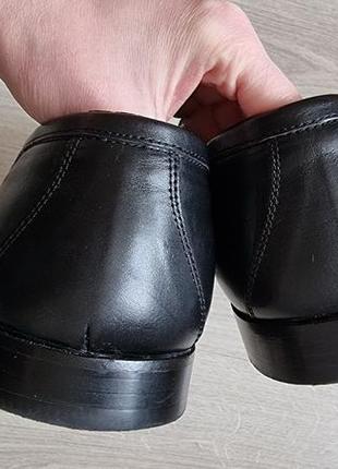 Классические мужские черные кожаные туфли alessandro dell'aqua (италия)