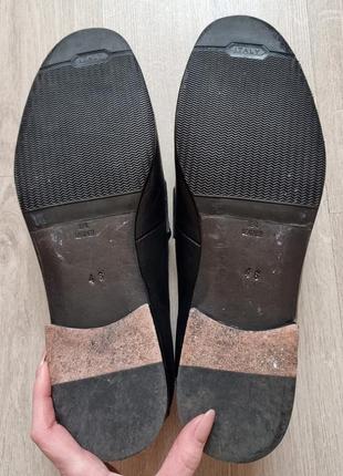 Классические мужские черные кожаные туфли alessandro dell'aqua (италия)