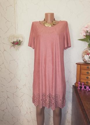 Платье  эко замша 14/xl