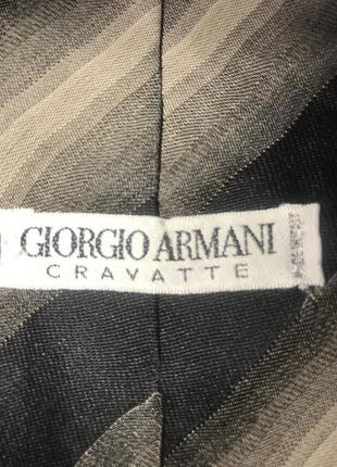 Італія! чоловічий шовковий галстук giorgio armani.4 фото