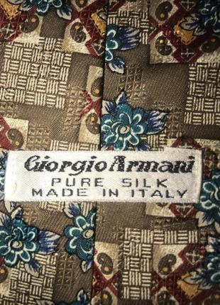 Италия! мужской шелковый галстук giorgio armani . 100% шелк3 фото