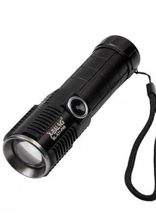 Супер яскравий ліхтарик bailong bl-x31-p90, кишеньковий ліхтар з usb заряджання, тактичні ліхтарі cs-608 для полювання1 фото