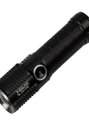 Супер яскравий ліхтарик bailong bl-x31-p90, кишеньковий ліхтар з usb заряджання, тактичні ліхтарі cs-608 для полювання3 фото