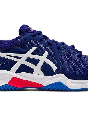 Кроссовки asics gel-resolution 8 clay blue/white синий, белый (35.5) 3.5 (1044a019-405)5 фото