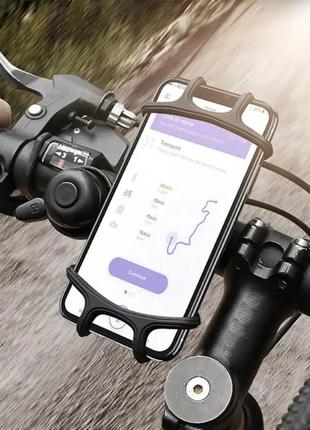 Велотримач, кріплення для телефону велосипед з поворотом на 360°1 фото