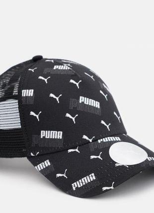 Кепка puma academy aop trucker cap черный one size (02436202)1 фото