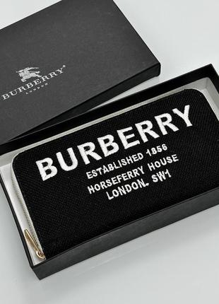 Burberry wallet textile black/white 20 х 11 х 2 см