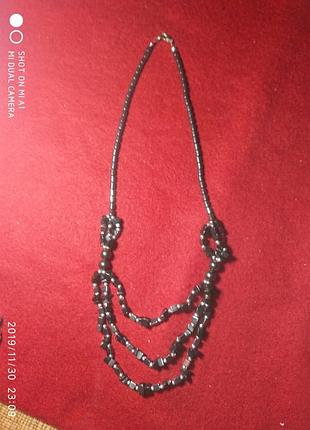 Колье из гематита ручной работы