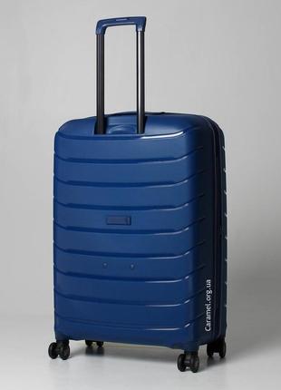 Чемодан франция полипропилен с расширением большой l синий | 77х52х31(+5) см | 117 л |...