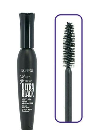 Bourjois volume glamour ultra black суперобъемная тушь 61 ultra black 12 мл