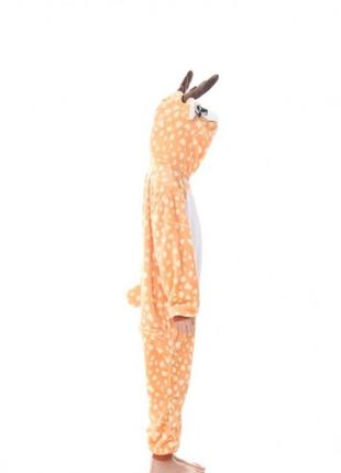Детская пижама кигуруми олененок 120 см4 фото
