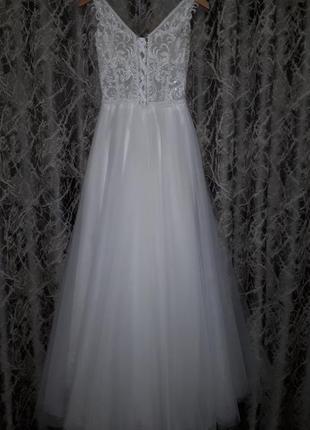 Очень нежное, красивое свадебное платье.3 фото