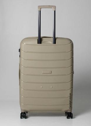 Набор из 4-х чемоданов франция полипропилен с расширением большой , средний, малый, кейс snowball 61303 бежевы5 фото