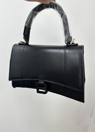 Balenciaga hourglass black leather 21 х 15 х 8 см