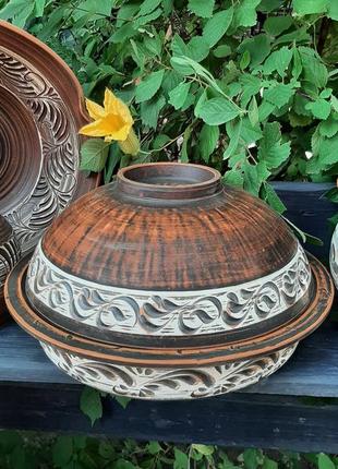 Горшок из красной глины, пловница, шашлица