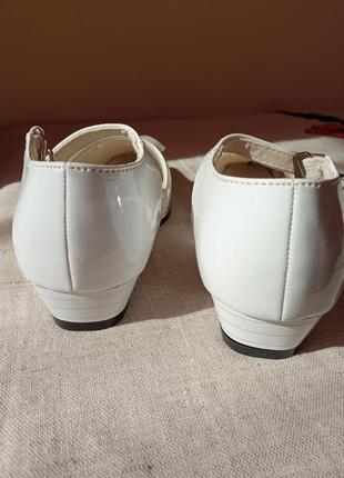 Детская обувь/ туфли Сметы белые новые/ 24 размер, стелька 17 см 🍁#синдоба🍁3 фото