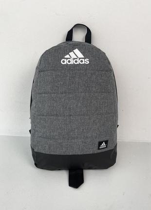 Міський рюкзак сірий adidas біле лого