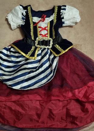 Платье пиратка на 3-4 года