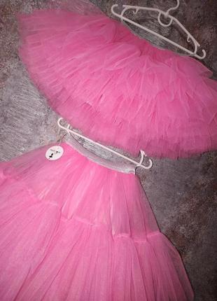 Фатиновая юбка кокетка, спідничка з євросітки, фатину3 фото