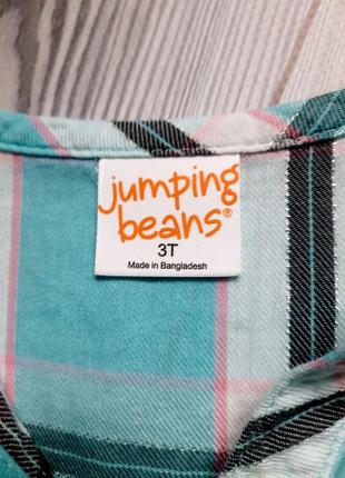 Шикарная удлиненная рубашка jumping beans бирка 3t2 фото