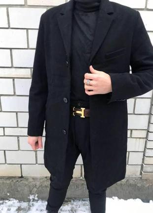 Пальто h&m шерстяное вовна стильне актуальне тренд класичне классика3 фото