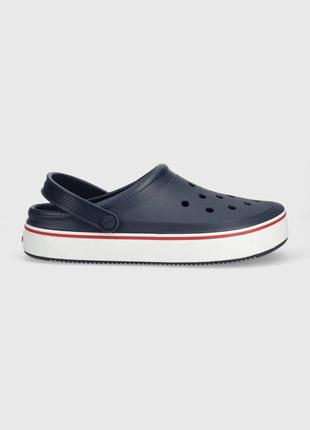Крокси crocs crocband clean clog сині жіночі / чоловічі сабо / шльопанці2 фото