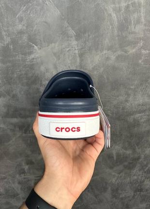 Крокси crocs crocband clean clog сині жіночі / чоловічі сабо / шльопанці7 фото