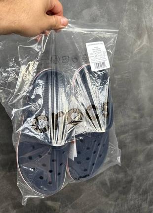 Крокси crocs crocband clean clog сині жіночі / чоловічі сабо / шльопанці6 фото