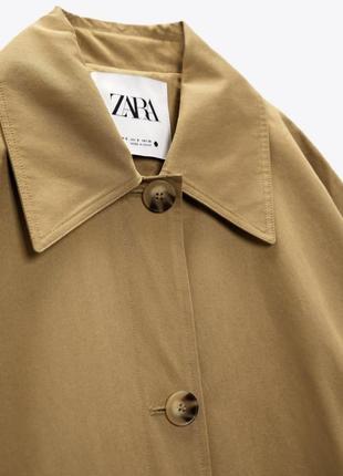 Тренч оверсайз zara original spain тренч зара плащ зара7 фото