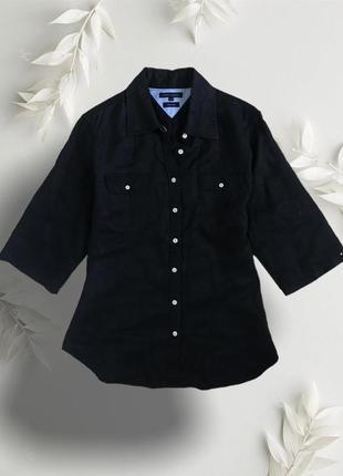 Лляна сорочка льон tommy hilfiger кофта з льону шведка жіноча