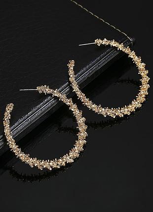 Серьги круги в стиле zara стильные сережки круги. супер цена
