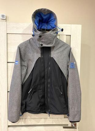 Куртка superdry hooded wind hybrid jacket l оригинал2 фото