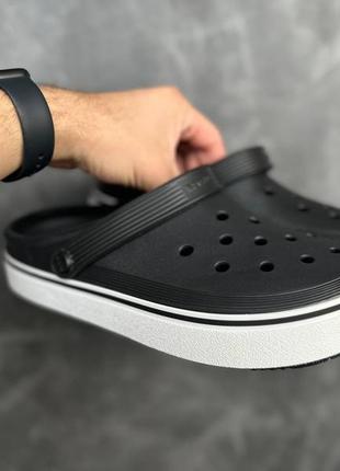 Крокси crocs crocband clean clog чорні жіночі / чоловічі сабо / шльопанці