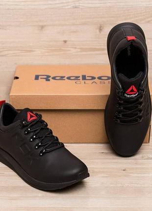 Мужские кожаные кроссовки reebok, чоловічі шкіряні кросівки3 фото