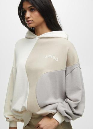 Оверсайз худі, світшот, толстовка pull bear (zara), колекція 2023, розмір xs/s2 фото