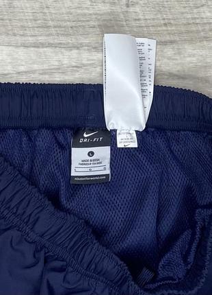 Nike dri-fit штаны l размер спортивные плащовка синие оригинал5 фото