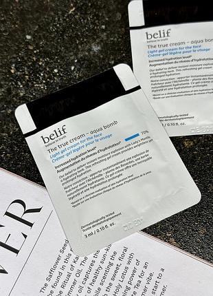 Пробник зволожуючий крем для обличчя belif the true cream aqua bomb