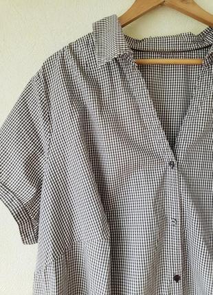 Брендовая удлиненная натуральная  100 % котон блуза рубашка s.oliver3 фото